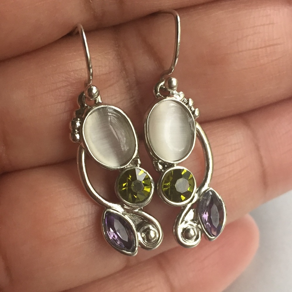 Moonstone earrings